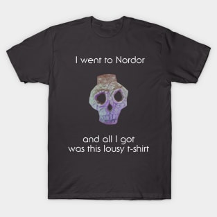 Nordor Face Lousy T-shirt White Text T-Shirt